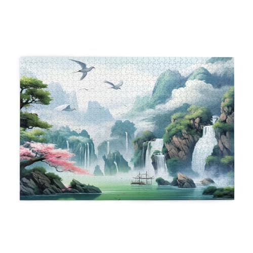 Puzzle 300 Teile, Puzzle Erwachsene, Holzpuzzle Landschaft Impossible Jigsaw, Clevere Rätsel, HD Farbe Jigsaw mit Geschenkbox Verpackung for Room Decor, Geschenke für Frauen Retro 40x28cm p-1457 Puzzle 300 Teile, Puzzle Erwachsene, Holzpuzzle Landschaft Impossible Jigsaw, Clevere Rätsel, HD Farbe Jigsaw mit Geschenkbox Verpackung for Room Decor, Geschenke für Frauen Retro 40x28cm p-1457 von Yuammgxi