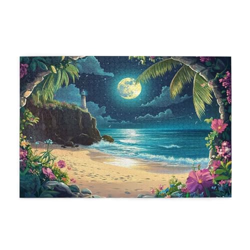 Puzzle 300 Teile, Puzzle Erwachsene, Holzpuzzle Meer Impossible Jigsaw, Clevere Rätsel, HD Farbe Jigsaw mit Geschenkbox Verpackung for Aesthetic Room Decor, Geschenke für Frauen Mond 40x28cm p-1122 Puzzle 300 Teile, Puzzle Erwachsene, Holzpuzzle Meer Impossible Jigsaw, Clevere Rätsel, HD Farbe Jigsaw mit Geschenkbox Verpackung for Aesthetic Room Decor, Geschenke für Frauen Mond 40x28cm p-1122 von Yuammgxi