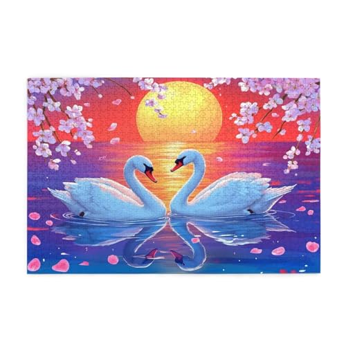 Puzzle 300 Teile, Puzzle Erwachsene, Holzpuzzle Meer Impossible Jigsaw, Clevere Rätsel, HD Farbe Jigsaw mit Geschenkbox Verpackung for Aesthetic Room Decor, Geschenke für Frauen Tier 40x28cm p-1287 von Yuammgxi