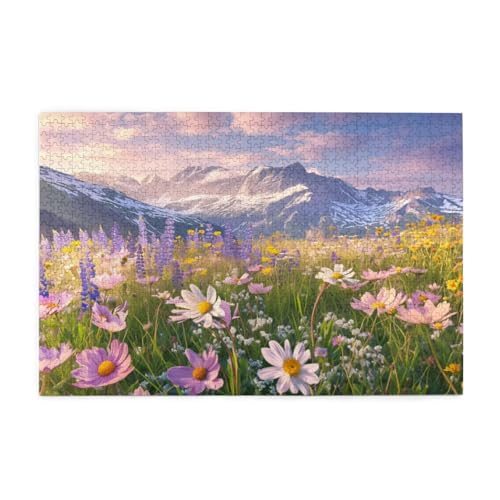 Puzzle 300 Teile, Puzzle Erwachsene, Holzpuzzle Natur Impossible Jigsaw, Clevere Rätsel, HD Farbe Jigsaw mit Geschenkbox Verpackung for Aesthetic Room Decor, Geschenke für Frauen Blume 40x28cm p-684 von Yuammgxi
