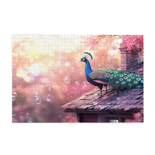 Puzzle 300 Teile, Puzzle Erwachsene, Holzpuzzle Pfau Impossible Jigsaw, Clevere Rätsel, HD Farbe Jigsaw mit Geschenkbox Verpackung for Room Decor, Geschenke für Frauen Landschaft 40x28cm p-524 Puzzle 300 Teile, Puzzle Erwachsene, Holzpuzzle Pfau Impossible Jigsaw, Clevere Rätsel, HD Farbe Jigsaw mit Geschenkbox Verpackung for Room Decor, Geschenke für Frauen Landschaft 40x28cm p-524 von Yuammgxi