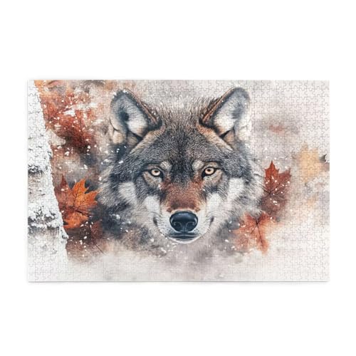 Puzzle 300 Teile, Puzzle Erwachsene, Holzpuzzle Retro Impossible Jigsaw, Clevere Rätsel, HD Farbe Jigsaw mit Geschenkbox Verpackung for Aesthetic Room Decor, Geschenke für Frauen Tier 40x28cm p-1999 von Yuammgxi