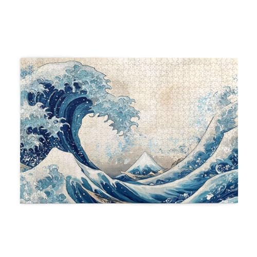 Puzzle 300 Teile, Puzzle Erwachsene, Holzpuzzle Retro Impossible Jigsaw, Clevere Rätsel, HD Farbe Jigsaw mit Geschenkbox Verpackung for Room Decor, Geschenke für Frauen Meereswellen 40x28cm p-2032 Puzzle 300 Teile, Puzzle Erwachsene, Holzpuzzle Retro Impossible Jigsaw, Clevere Rätsel, HD Farbe Jigsaw mit Geschenkbox Verpackung for Room Decor, Geschenke für Frauen Meereswellen 40x28cm p-2032 von Yuammgxi