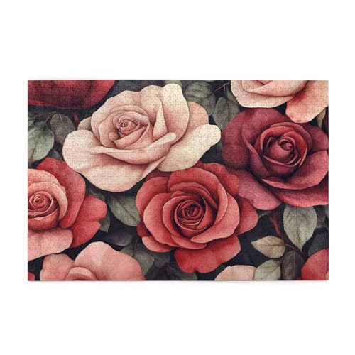 Puzzle 300 Teile, Puzzle Erwachsene, Holzpuzzle Rot Impossible Jigsaw, Clevere Rätsel, HD Farbe Jigsaw mit Geschenkbox Verpackung for Aesthetic Room Decor, Geschenke für Frauen Rose 40x28cm p-2009 Puzzle 300 Teile, Puzzle Erwachsene, Holzpuzzle Rot Impossible Jigsaw, Clevere Rätsel, HD Farbe Jigsaw mit Geschenkbox Verpackung for Aesthetic Room Decor, Geschenke für Frauen Rose 40x28cm p-2009 von Yuammgxi