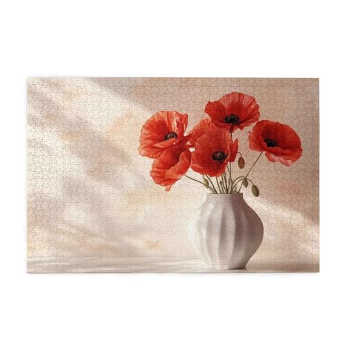 Puzzle 300 Teile, Puzzle Erwachsene, Holzpuzzle Rot Impossible Jigsaw, Clevere Rätsel, HD Farbe Jigsaw mit Geschenkbox Verpackung for Aesthetic Room Decor, Geschenke für Frauen Strauß 40x28cm p-1322 Puzzle 300 Teile, Puzzle Erwachsene, Holzpuzzle Rot Impossible Jigsaw, Clevere Rätsel, HD Farbe Jigsaw mit Geschenkbox Verpackung for Aesthetic Room Decor, Geschenke für Frauen Strauß 40x28cm p-1322 von Yuammgxi