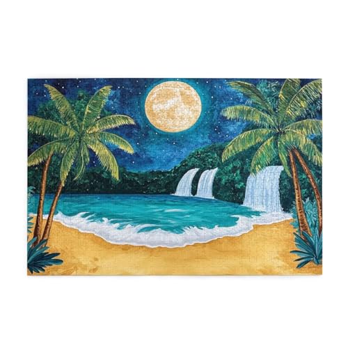 Puzzle 300 Teile, Puzzle Erwachsene, Holzpuzzle Strand Impossible Jigsaw, Clevere Rätsel, HD Farbe Jigsaw mit Geschenkbox Verpackung for Aesthetic Room Decor, Geschenke für Frauen Mond 40x28cm p-147 Puzzle 300 Teile, Puzzle Erwachsene, Holzpuzzle Strand Impossible Jigsaw, Clevere Rätsel, HD Farbe Jigsaw mit Geschenkbox Verpackung for Aesthetic Room Decor, Geschenke für Frauen Mond 40x28cm p-147 von Yuammgxi