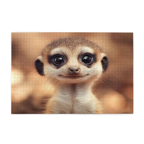 Puzzle 300 Teile, Puzzle Erwachsene, Holzpuzzle Tier Impossible Jigsaw, Clevere Rätsel, HD Farbe Jigsaw mit Geschenkbox Verpackung for Aesthetic Room Decor, Geschenke für Frauen Otter 40x28cm p-1496 von Yuammgxi