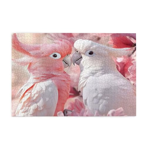 Puzzle 300 Teile, Puzzle Erwachsene, Holzpuzzle Tier Impossible Jigsaw, Clevere Rätsel, HD Farbe Jigsaw mit Geschenkbox Verpackung for Aesthetic Room Decor, Geschenke für Frauen Papagei 40x28cm p-201 von Yuammgxi