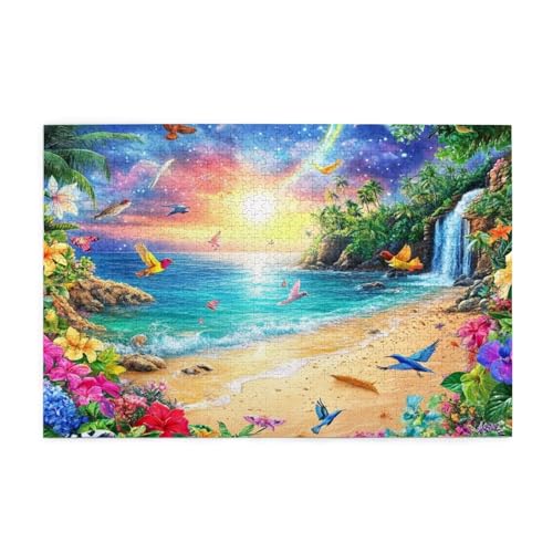 Puzzle 300 Teile, Puzzle Erwachsene, Holzpuzzle Tier Impossible Jigsaw, Clevere Rätsel, HD Farbe Jigsaw mit Geschenkbox Verpackung for Aesthetic Room Decor, Geschenke für Frauen Strand 40x28cm p-553 Puzzle 300 Teile, Puzzle Erwachsene, Holzpuzzle Tier Impossible Jigsaw, Clevere Rätsel, HD Farbe Jigsaw mit Geschenkbox Verpackung for Aesthetic Room Decor, Geschenke für Frauen Strand 40x28cm p-553 von Yuammgxi