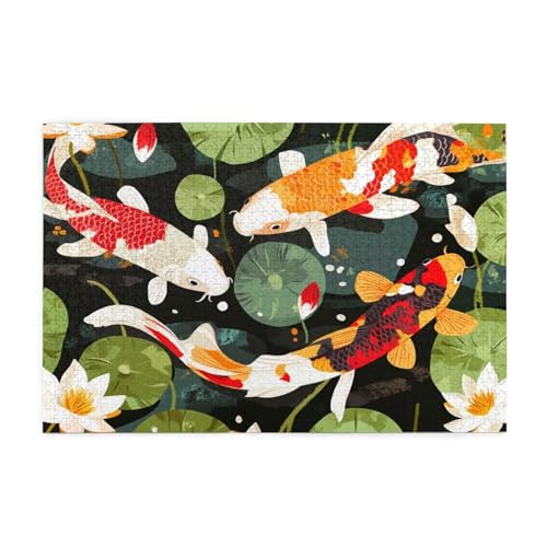 Puzzle 300 Teile, Puzzle Erwachsene, Holzpuzzle Tier Impossible Jigsaw, Clevere Rätsel, HD Farbe Jigsaw mit Geschenkbox Verpackung for Room Decor, Geschenke für Frauen Koi Karpfen 40x28cm p-213 Puzzle 300 Teile, Puzzle Erwachsene, Holzpuzzle Tier Impossible Jigsaw, Clevere Rätsel, HD Farbe Jigsaw mit Geschenkbox Verpackung for Room Decor, Geschenke für Frauen Koi Karpfen 40x28cm p-213 von Yuammgxi