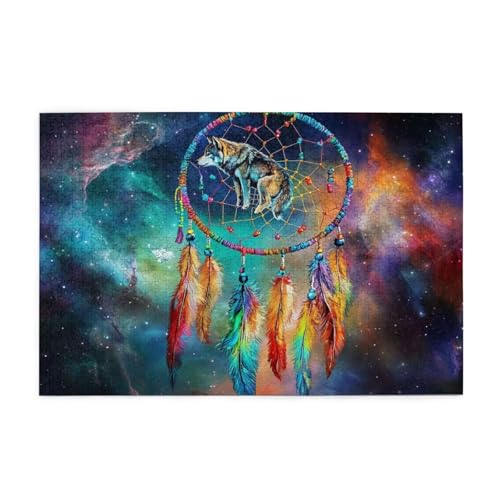 Puzzle 300 Teile, Puzzle Erwachsene, Holzpuzzle Wolf Impossible Jigsaw, Clevere Rätsel, HD Farbe Jigsaw mit Geschenkbox Verpackung for Room Decor, Geschenke für Frauen Traumfänger 40x28cm p-1247 Puzzle 300 Teile, Puzzle Erwachsene, Holzpuzzle Wolf Impossible Jigsaw, Clevere Rätsel, HD Farbe Jigsaw mit Geschenkbox Verpackung for Room Decor, Geschenke für Frauen Traumfänger 40x28cm p-1247 von Yuammgxi