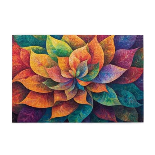 Puzzle 3000 Teile, Puzzle Erwachsene, Holzpuzzle Abstrakt Impossible Jigsaw, Clevere Rätsel, HD Farbe Jigsaw mit Geschenkbox Verpackung for Room Decor, Geschenke für Frauen Blume 122x81cm p-843 von Yuammgxi