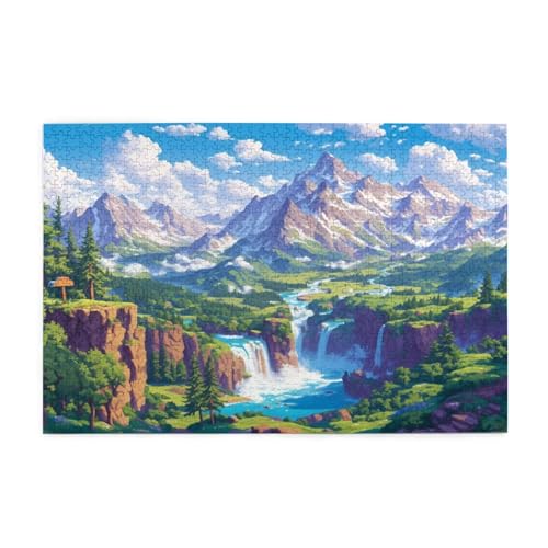 Puzzle 3000 Teile, Puzzle Erwachsene, Holzpuzzle Berg Impossible Jigsaw, Clevere Rätsel, HD Farbe Jigsaw mit Geschenkbox Verpackung for Aesthetic Room Decor, Geschenke für Frauen Fallen 122x81cm p-906 Puzzle 3000 Teile, Puzzle Erwachsene, Holzpuzzle Berg Impossible Jigsaw, Clevere Rätsel, HD Farbe Jigsaw mit Geschenkbox Verpackung for Aesthetic Room Decor, Geschenke für Frauen Fallen 122x81cm p-906 von Yuammgxi