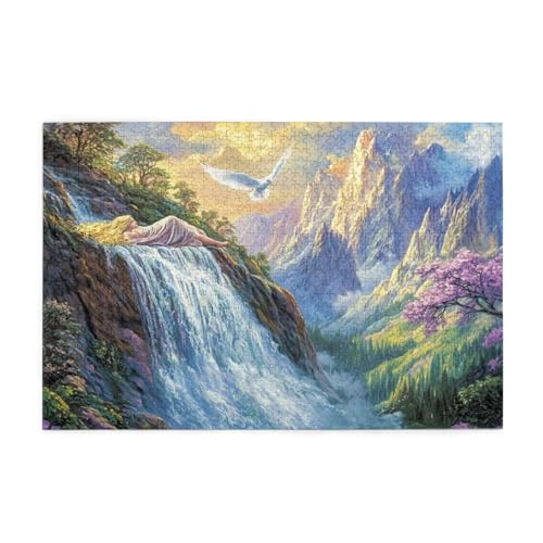 Puzzle 3000 Teile, Puzzle Erwachsene, Holzpuzzle Berg Impossible Jigsaw, Clevere Rätsel, HD Farbe Jigsaw mit Geschenkbox Verpackung for Aesthetic Room Decor, Geschenke für Frauen Vogel 122x81cm p-1404 von Yuammgxi