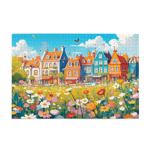 Puzzle 3000 Teile, Puzzle Erwachsene, Holzpuzzle Blume Impossible Jigsaw, Clevere Rätsel, HD Farbe Jigsaw mit Geschenkbox Verpackung for Room Decor, Geschenke für Frauen Kleinstadt 122x81cm p-860 Puzzle 3000 Teile, Puzzle Erwachsene, Holzpuzzle Blume Impossible Jigsaw, Clevere Rätsel, HD Farbe Jigsaw mit Geschenkbox Verpackung for Room Decor, Geschenke für Frauen Kleinstadt 122x81cm p-860 von Yuammgxi