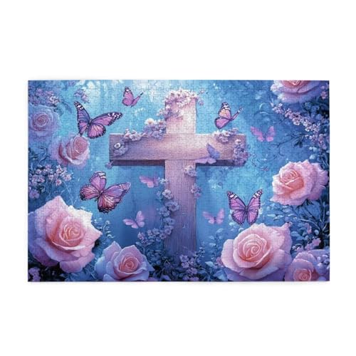 Puzzle 3000 Teile, Puzzle Erwachsene, Holzpuzzle Blume Impossible Jigsaw, Clevere Rätsel, HD Farbe Jigsaw mit Geschenkbox Verpackung for Room Decor, Geschenke für Frauen Religion 122x81cm p-44 von Yuammgxi