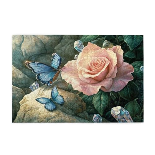Puzzle 3000 Teile, Puzzle Erwachsene, Holzpuzzle Blume Impossible Jigsaw, Clevere Rätsel, HD Farbe Jigsaw mit Geschenkbox Verpackung for Room Decor, Geschenke für Frauen Stein 122x81cm p-1005 von Yuammgxi