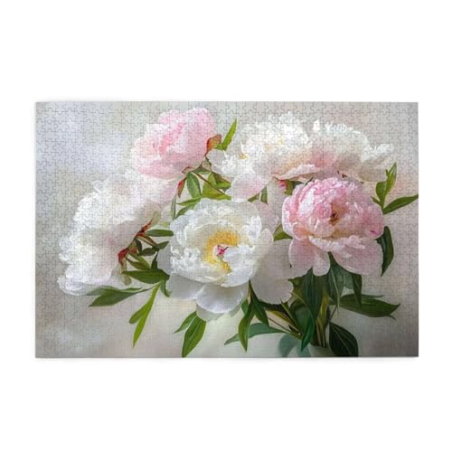 Puzzle 3000 Teile, Puzzle Erwachsene, Holzpuzzle Blume Impossible Jigsaw, Clevere Rätsel, HD Farbe Jigsaw mit Geschenkbox Verpackung for Room Decor, Geschenke für Frauen Strauß 122x81cm p-916 von Yuammgxi