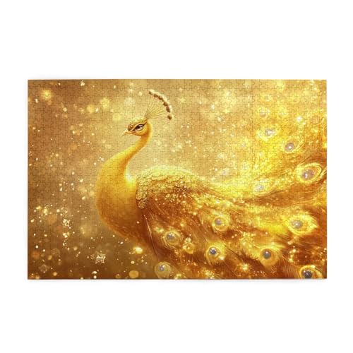 Puzzle 3000 Teile, Puzzle Erwachsene, Holzpuzzle Fantasie Impossible Jigsaw, Clevere Rätsel, HD Farbe Jigsaw mit Geschenkbox Verpackung for Room Decor, Geschenke für Frauen Pfau 122x81cm p-13 von Yuammgxi