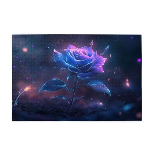 Puzzle 3000 Teile, Puzzle Erwachsene, Holzpuzzle Fantasie Impossible Jigsaw, Clevere Rätsel, HD Farbe Jigsaw mit Geschenkbox Verpackung for Room Decor, Geschenke für Frauen Rose 122x81cm p-214 von Yuammgxi
