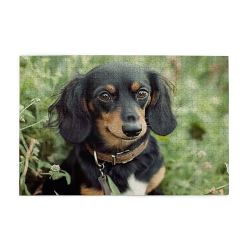 Puzzle 3000 Teile, Puzzle Erwachsene, Holzpuzzle Hund Impossible Jigsaw, Clevere Rätsel, HD Farbe Jigsaw mit Geschenkbox Verpackung for Room Decor, Geschenke für Frauen Frühling 122x81cm p-946 von Yuammgxi