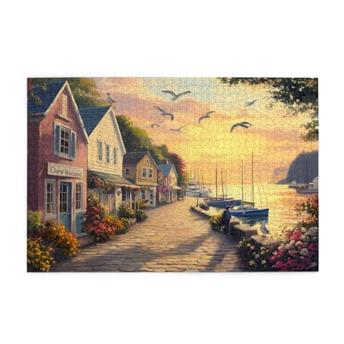 Puzzle 3000 Teile, Puzzle Erwachsene, Holzpuzzle Italien Impossible Jigsaw, Clevere Rätsel, HD Farbe Jigsaw mit Geschenkbox Verpackung for Room Decor, Geschenke für Frauen Vogel 122x81cm p-1355 von Yuammgxi