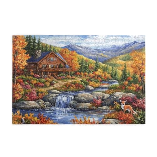 Puzzle 3000 Teile, Puzzle Erwachsene, Holzpuzzle Landschaft Impossible Jigsaw, Clevere Rätsel, HD Farbe Jigsaw mit Geschenkbox Verpackung for Room Decor, Geschenke für Frauen Herbst 122x81cm p-1986 Puzzle 3000 Teile, Puzzle Erwachsene, Holzpuzzle Landschaft Impossible Jigsaw, Clevere Rätsel, HD Farbe Jigsaw mit Geschenkbox Verpackung for Room Decor, Geschenke für Frauen Herbst 122x81cm p-1986 von Yuammgxi