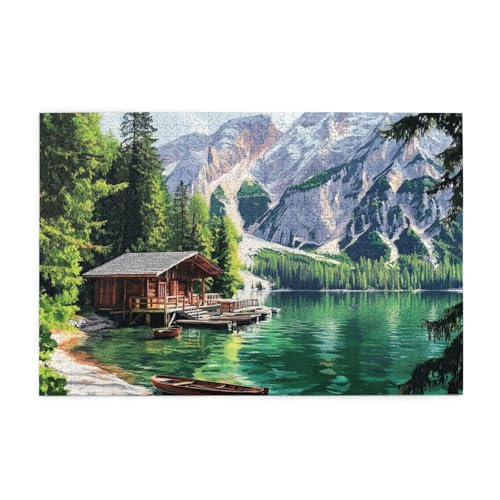 Puzzle 3000 Teile, Puzzle Erwachsene, Holzpuzzle Landschaft Impossible Jigsaw, Clevere Rätsel, HD Farbe Jigsaw mit Geschenkbox Verpackung for Room Decor, Geschenke für Frauen See 122x81cm p-1329 Puzzle 3000 Teile, Puzzle Erwachsene, Holzpuzzle Landschaft Impossible Jigsaw, Clevere Rätsel, HD Farbe Jigsaw mit Geschenkbox Verpackung for Room Decor, Geschenke für Frauen See 122x81cm p-1329 von Yuammgxi