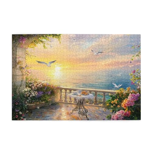 Puzzle 3000 Teile, Puzzle Erwachsene, Holzpuzzle Meer Impossible Jigsaw, Clevere Rätsel, HD Farbe Jigsaw mit Geschenkbox Verpackung for Aesthetic Room Decor, Geschenke für Frauen Tier 122x81cm p-899 von Yuammgxi