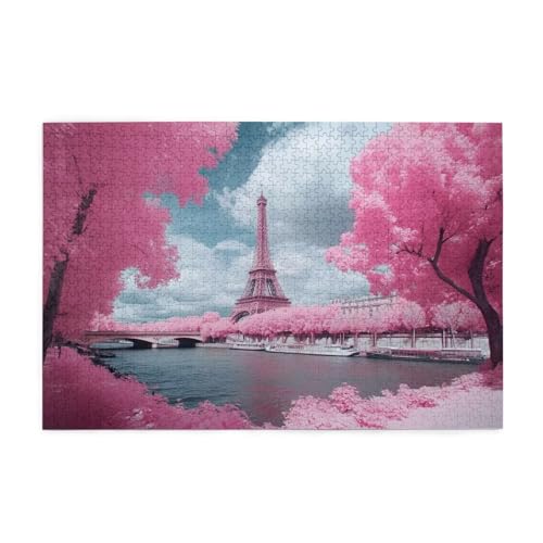 Puzzle 3000 Teile, Puzzle Erwachsene, Holzpuzzle Paris Impossible Jigsaw, Clevere Rätsel, HD Farbe Jigsaw mit Geschenkbox Verpackung for Room Decor, Geschenke für Frauen Blume 122x81cm p-1358 von Yuammgxi