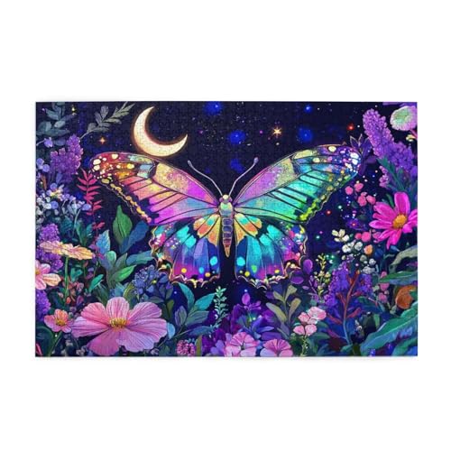 Puzzle 3000 Teile, Puzzle Erwachsene, Holzpuzzle Schmetterling Impossible Jigsaw, Clevere Rätsel, Farbe Jigsaw mit Geschenkbox Verpackung for Room Decor, Geschenke für Frauen Landschaft 122x81cm p-228 von Yuammgxi