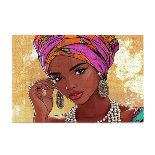 Puzzle 3000 Teile, Puzzle Erwachsene, Holzpuzzle Schönheit Impossible Jigsaw, Clevere Rätsel, HD Farbe Jigsaw mit Geschenkbox Verpackung for Room Decor, Geschenke für Frauen Frau 122x81cm p-1203 von Yuammgxi