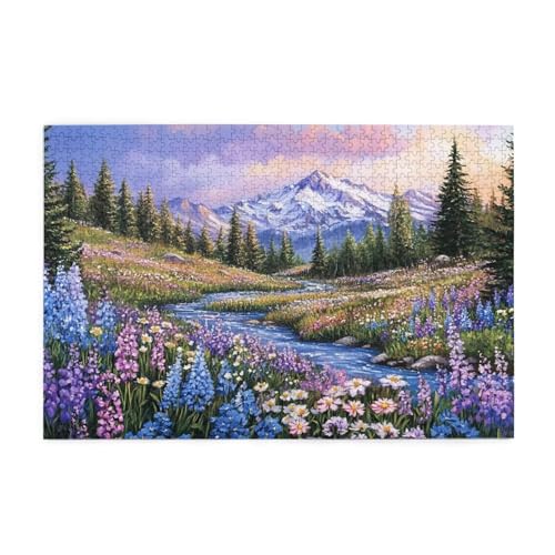 Puzzle 500 Teile, Puzzle Erwachsene, Holzpuzzle Berg Impossible Jigsaw, Clevere Rätsel, HD Farbe Jigsaw mit Geschenkbox Verpackung for Room Decor, Geschenke für Frauen Wilde Blumen 52x38cm p-1050 Puzzle 500 Teile, Puzzle Erwachsene, Holzpuzzle Berg Impossible Jigsaw, Clevere Rätsel, HD Farbe Jigsaw mit Geschenkbox Verpackung for Room Decor, Geschenke für Frauen Wilde Blumen 52x38cm p-1050 von Yuammgxi
