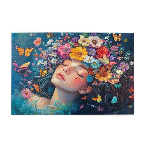 Puzzle 500 Teile, Puzzle Erwachsene, Holzpuzzle Blume Impossible Jigsaw, Clevere Rätsel, HD Farbe Jigsaw mit Geschenkbox Verpackung for Aesthetic Room Decor, Geschenke für Frauen Frau 52x38cm p-951 Puzzle 500 Teile, Puzzle Erwachsene, Holzpuzzle Blume Impossible Jigsaw, Clevere Rätsel, HD Farbe Jigsaw mit Geschenkbox Verpackung for Aesthetic Room Decor, Geschenke für Frauen Frau 52x38cm p-951 von Yuammgxi
