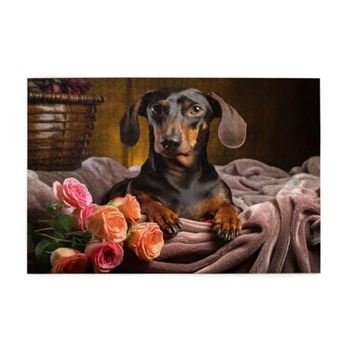 Puzzle 500 Teile, Puzzle Erwachsene, Holzpuzzle Blume Impossible Jigsaw, Clevere Rätsel, HD Farbe Jigsaw mit Geschenkbox Verpackung for Aesthetic Room Decor, Geschenke für Frauen Hund 52x38cm p-1751 Puzzle 500 Teile, Puzzle Erwachsene, Holzpuzzle Blume Impossible Jigsaw, Clevere Rätsel, HD Farbe Jigsaw mit Geschenkbox Verpackung for Aesthetic Room Decor, Geschenke für Frauen Hund 52x38cm p-1751 von Yuammgxi