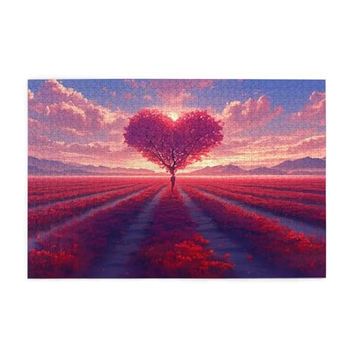 Puzzle 500 Teile, Puzzle Erwachsene, Holzpuzzle Blume Impossible Jigsaw, Clevere Rätsel, HD Farbe Jigsaw mit Geschenkbox Verpackung for Aesthetic Room Decor, Geschenke für Frauen Liebe 52x38cm p-647 Puzzle 500 Teile, Puzzle Erwachsene, Holzpuzzle Blume Impossible Jigsaw, Clevere Rätsel, HD Farbe Jigsaw mit Geschenkbox Verpackung for Aesthetic Room Decor, Geschenke für Frauen Liebe 52x38cm p-647 von Yuammgxi