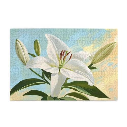 Puzzle 500 Teile, Puzzle Erwachsene, Holzpuzzle Blume Impossible Jigsaw, Clevere Rätsel, HD Farbe Jigsaw mit Geschenkbox Verpackung for Aesthetic Room Decor, Geschenke für Frauen Lilie 52x38cm p-273 Puzzle 500 Teile, Puzzle Erwachsene, Holzpuzzle Blume Impossible Jigsaw, Clevere Rätsel, HD Farbe Jigsaw mit Geschenkbox Verpackung for Aesthetic Room Decor, Geschenke für Frauen Lilie 52x38cm p-273 von Yuammgxi