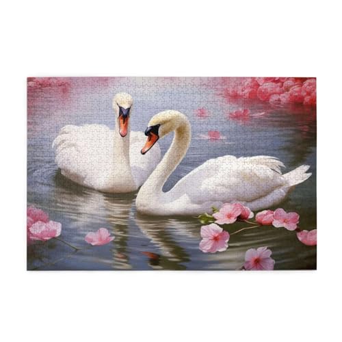 Puzzle 500 Teile, Puzzle Erwachsene, Holzpuzzle Blume Impossible Jigsaw, Clevere Rätsel, HD Farbe Jigsaw mit Geschenkbox Verpackung for Aesthetic Room Decor, Geschenke für Frauen Schwan 52x38cm p-1819 Puzzle 500 Teile, Puzzle Erwachsene, Holzpuzzle Blume Impossible Jigsaw, Clevere Rätsel, HD Farbe Jigsaw mit Geschenkbox Verpackung for Aesthetic Room Decor, Geschenke für Frauen Schwan 52x38cm p-1819 von Yuammgxi