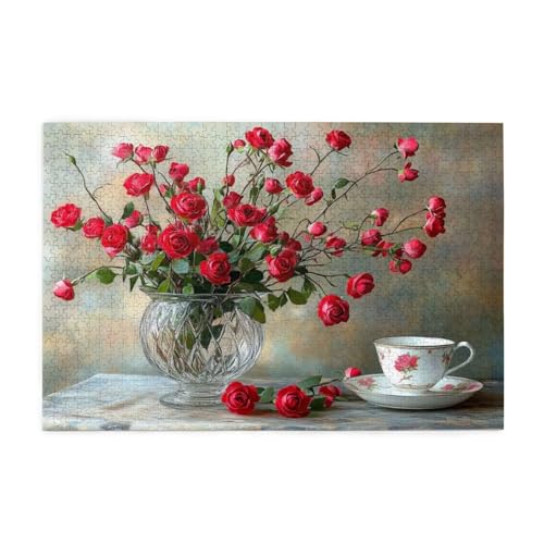 Puzzle 500 Teile, Puzzle Erwachsene, Holzpuzzle Blume Impossible Jigsaw, Clevere Rätsel, HD Farbe Jigsaw mit Geschenkbox Verpackung for Aesthetic Room Decor, Geschenke für Frauen Tasse 52x38cm p-394 Puzzle 500 Teile, Puzzle Erwachsene, Holzpuzzle Blume Impossible Jigsaw, Clevere Rätsel, HD Farbe Jigsaw mit Geschenkbox Verpackung for Aesthetic Room Decor, Geschenke für Frauen Tasse 52x38cm p-394 von Yuammgxi