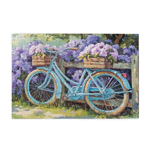 Puzzle 500 Teile, Puzzle Erwachsene, Holzpuzzle Blume Impossible Jigsaw, Clevere Rätsel, HD Farbe Jigsaw mit Geschenkbox Verpackung for Room Decor, Geschenke für Frauen Fahrrad 52x38cm p-1402 Puzzle 500 Teile, Puzzle Erwachsene, Holzpuzzle Blume Impossible Jigsaw, Clevere Rätsel, HD Farbe Jigsaw mit Geschenkbox Verpackung for Room Decor, Geschenke für Frauen Fahrrad 52x38cm p-1402 von Yuammgxi