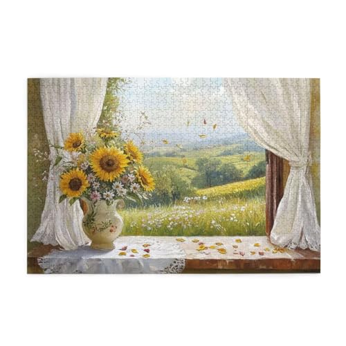 Puzzle 500 Teile, Puzzle Erwachsene, Holzpuzzle Blume Impossible Jigsaw, Clevere Rätsel, HD Farbe Jigsaw mit Geschenkbox Verpackung for Room Decor, Geschenke für Frauen Fensterbank 52x38cm p-1023 Puzzle 500 Teile, Puzzle Erwachsene, Holzpuzzle Blume Impossible Jigsaw, Clevere Rätsel, HD Farbe Jigsaw mit Geschenkbox Verpackung for Room Decor, Geschenke für Frauen Fensterbank 52x38cm p-1023 von Yuammgxi