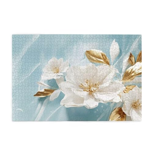 Puzzle 500 Teile, Puzzle Erwachsene, Holzpuzzle Blume Impossible Jigsaw, Clevere Rätsel, HD Farbe Jigsaw mit Geschenkbox Verpackung for Room Decor, Geschenke für Frauen Magnolie 52x38cm p-1241 Puzzle 500 Teile, Puzzle Erwachsene, Holzpuzzle Blume Impossible Jigsaw, Clevere Rätsel, HD Farbe Jigsaw mit Geschenkbox Verpackung for Room Decor, Geschenke für Frauen Magnolie 52x38cm p-1241 von Yuammgxi