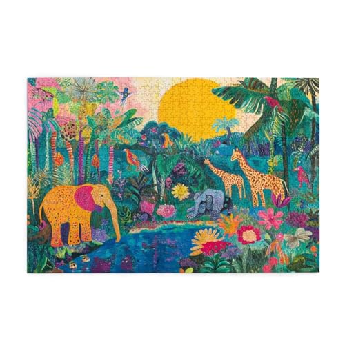 Puzzle 500 Teile, Puzzle Erwachsene, Holzpuzzle Elefant Impossible Jigsaw, Clevere Rätsel, HD Farbe Jigsaw mit Geschenkbox Verpackung for Room Decor, Geschenke für Frauen Giraffe 52x38cm p-1561 Puzzle 500 Teile, Puzzle Erwachsene, Holzpuzzle Elefant Impossible Jigsaw, Clevere Rätsel, HD Farbe Jigsaw mit Geschenkbox Verpackung for Room Decor, Geschenke für Frauen Giraffe 52x38cm p-1561 von Yuammgxi