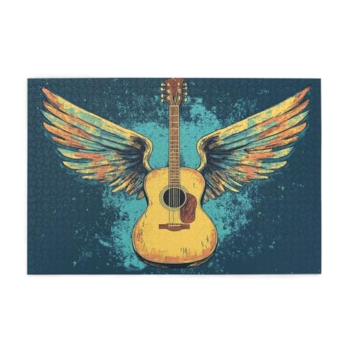 Puzzle 500 Teile, Puzzle Erwachsene, Holzpuzzle Fantasie Impossible Jigsaw, Clevere Rätsel, HD Farbe Jigsaw mit Geschenkbox Verpackung for Room Decor, Geschenke für Frauen Gitarre 52x38cm p-275 Puzzle 500 Teile, Puzzle Erwachsene, Holzpuzzle Fantasie Impossible Jigsaw, Clevere Rätsel, HD Farbe Jigsaw mit Geschenkbox Verpackung for Room Decor, Geschenke für Frauen Gitarre 52x38cm p-275 von Yuammgxi