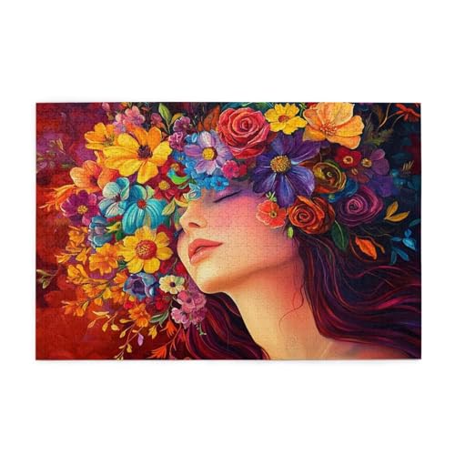Puzzle 500 Teile, Puzzle Erwachsene, Holzpuzzle Frau Impossible Jigsaw, Clevere Rätsel, HD Farbe Jigsaw mit Geschenkbox Verpackung for Aesthetic Room Decor, Geschenke für Frauen Blume 52x38cm p-953 Puzzle 500 Teile, Puzzle Erwachsene, Holzpuzzle Frau Impossible Jigsaw, Clevere Rätsel, HD Farbe Jigsaw mit Geschenkbox Verpackung for Aesthetic Room Decor, Geschenke für Frauen Blume 52x38cm p-953 von Yuammgxi