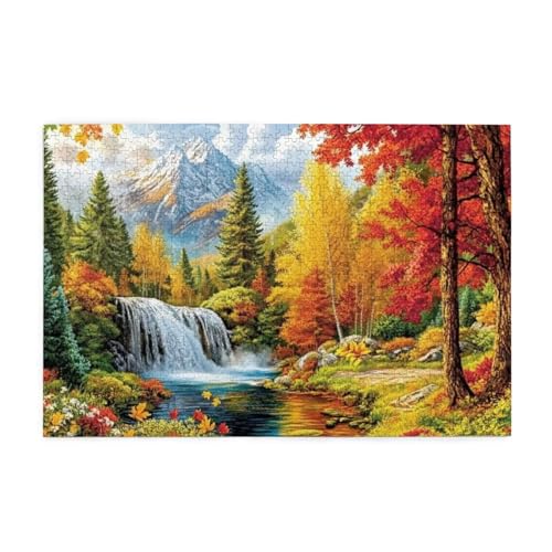 Puzzle 500 Teile, Puzzle Erwachsene, Holzpuzzle Herbst Impossible Jigsaw, Clevere Rätsel, HD Farbe Jigsaw mit Geschenkbox Verpackung for Aesthetic Room Decor, Geschenke für Frauen Berg 52x38cm p-1188 Puzzle 500 Teile, Puzzle Erwachsene, Holzpuzzle Herbst Impossible Jigsaw, Clevere Rätsel, HD Farbe Jigsaw mit Geschenkbox Verpackung for Aesthetic Room Decor, Geschenke für Frauen Berg 52x38cm p-1188 von Yuammgxi