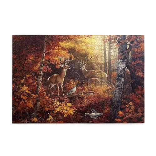 Puzzle 500 Teile, Puzzle Erwachsene, Holzpuzzle Herbst Impossible Jigsaw, Clevere Rätsel, HD Farbe Jigsaw mit Geschenkbox Verpackung for Aesthetic Room Decor, Geschenke für Frauen REH 52x38cm p-1782 Puzzle 500 Teile, Puzzle Erwachsene, Holzpuzzle Herbst Impossible Jigsaw, Clevere Rätsel, HD Farbe Jigsaw mit Geschenkbox Verpackung for Aesthetic Room Decor, Geschenke für Frauen REH 52x38cm p-1782 von Yuammgxi