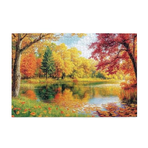Puzzle 500 Teile, Puzzle Erwachsene, Holzpuzzle Herbst Impossible Jigsaw, Clevere Rätsel, HD Farbe Jigsaw mit Geschenkbox Verpackung for Aesthetic Room Decor, Geschenke für Frauen See 52x38cm p-1169 Puzzle 500 Teile, Puzzle Erwachsene, Holzpuzzle Herbst Impossible Jigsaw, Clevere Rätsel, HD Farbe Jigsaw mit Geschenkbox Verpackung for Aesthetic Room Decor, Geschenke für Frauen See 52x38cm p-1169 von Yuammgxi