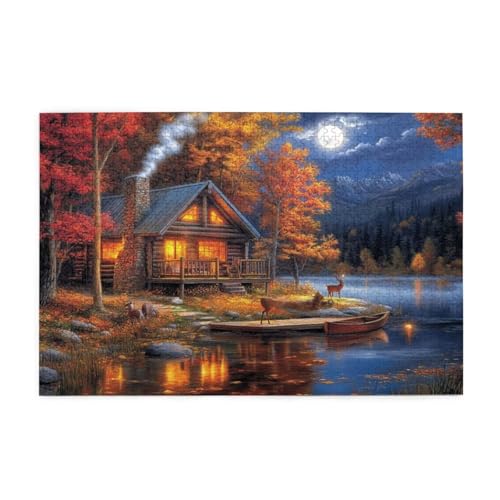Puzzle 500 Teile, Puzzle Erwachsene, Holzpuzzle Herbst Impossible Jigsaw, Clevere Rätsel, HD Farbe Jigsaw mit Geschenkbox Verpackung for Aesthetic Room Decor, Geschenke für Frauen See 52x38cm p-1138 Puzzle 500 Teile, Puzzle Erwachsene, Holzpuzzle Herbst Impossible Jigsaw, Clevere Rätsel, HD Farbe Jigsaw mit Geschenkbox Verpackung for Aesthetic Room Decor, Geschenke für Frauen See 52x38cm p-1138 von Yuammgxi
