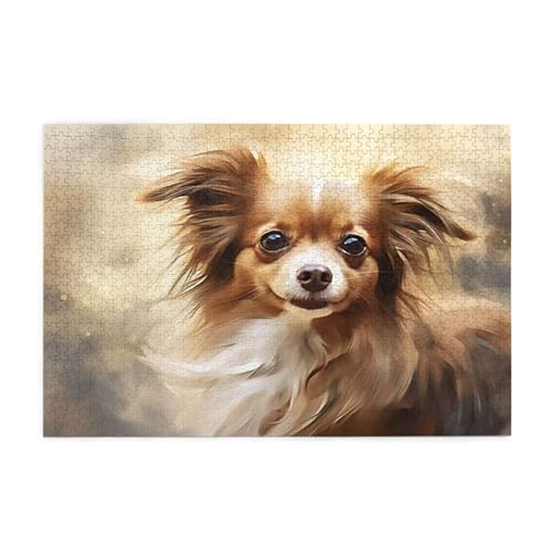 Puzzle 500 Teile, Puzzle Erwachsene, Holzpuzzle Hund Impossible Jigsaw, Clevere Rätsel, HD Farbe Jigsaw mit Geschenkbox Verpackung for Aesthetic Room Decor, Geschenke für Frauen Retro 52x38cm p-1698 Puzzle 500 Teile, Puzzle Erwachsene, Holzpuzzle Hund Impossible Jigsaw, Clevere Rätsel, HD Farbe Jigsaw mit Geschenkbox Verpackung for Aesthetic Room Decor, Geschenke für Frauen Retro 52x38cm p-1698 von Yuammgxi